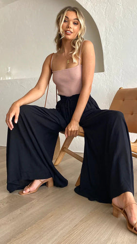 W&W Mode Gemütliche Gipfelhose | Damen Bequeme Bundfaltenhose mit Weitem Bein