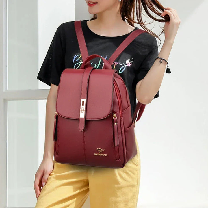 W&W Mode | Anti Diebstahl Lederrucksack Für Damen Mit Großem Fassungsvermögen