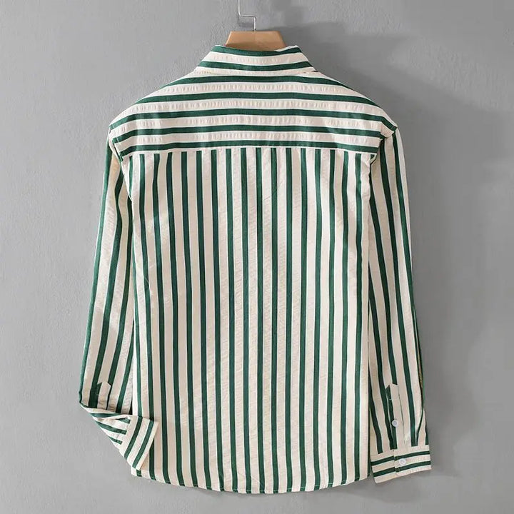 W&W Mode | Gestreiftes Lässiges Button-Down-Hemd