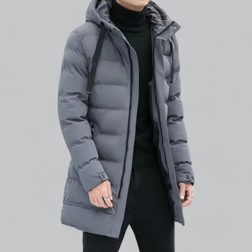 W&W Mode | Elegante lange Winterjacke für Männer