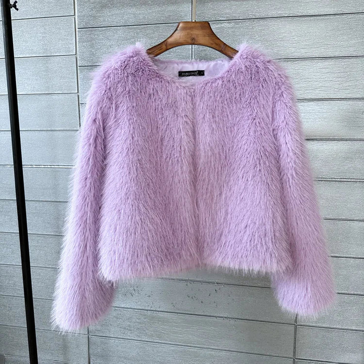 Plüschjacke aus Flausch
