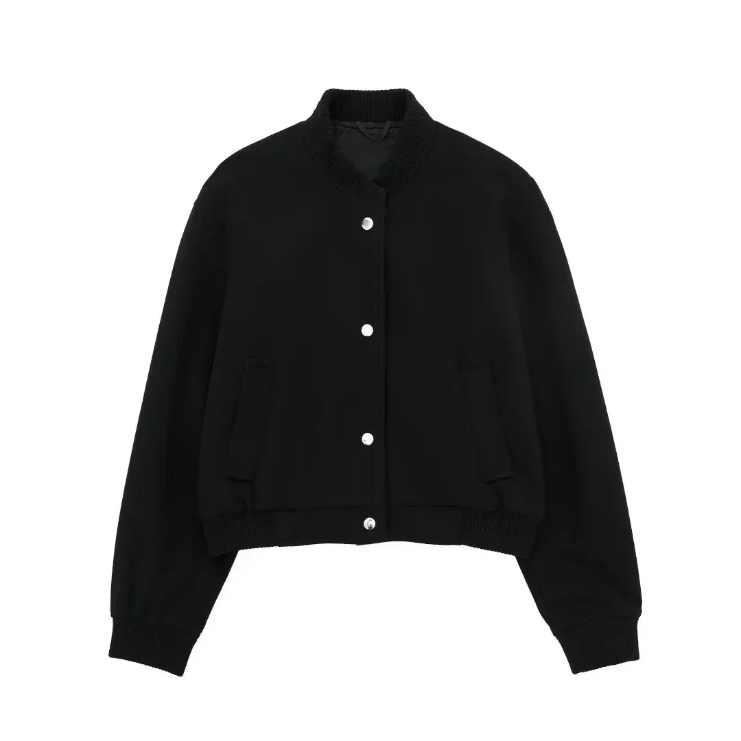 W&W Mode | Stilvolles Cropped Bomberjacke