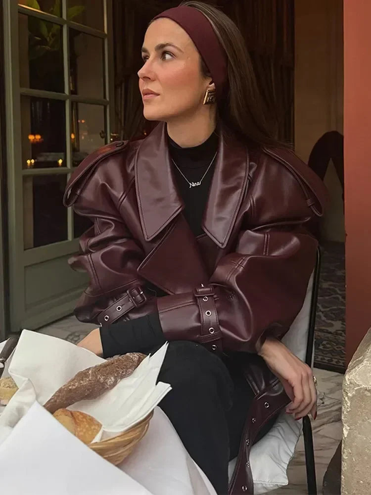 W&W Mode | Kurze Lederjacke Damen