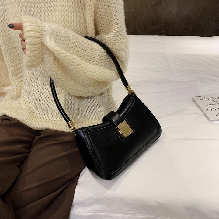 W&W Mode Stilvolle Linke Schultertasche | Damen Designer Handtasche mit Reißverschluss