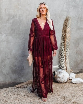 W&W Mode | Spitzenkleid Mit Schlitz