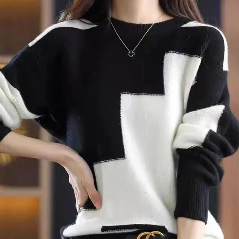 Lange Ärmel Damen Pullover