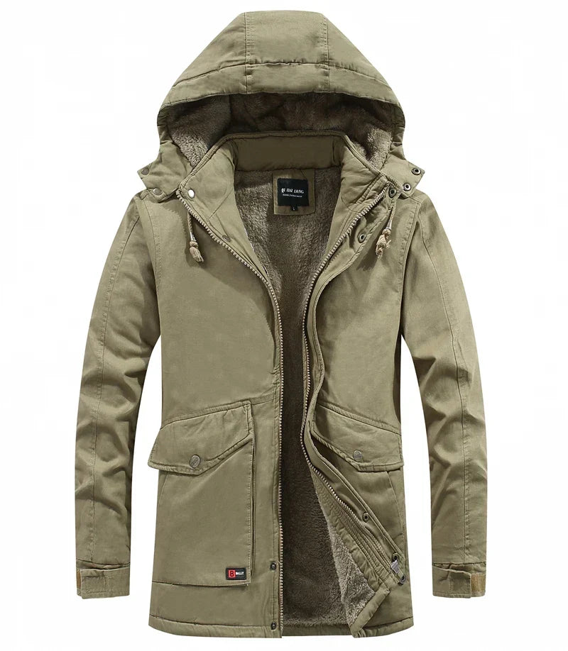 W&W Mode - Winterjacke mit Kapuze für Herren