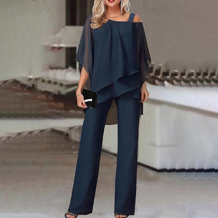 W&W Mode | Zweiteiler Satz Eleganter Zweiteiler Mit Cold Shoulder