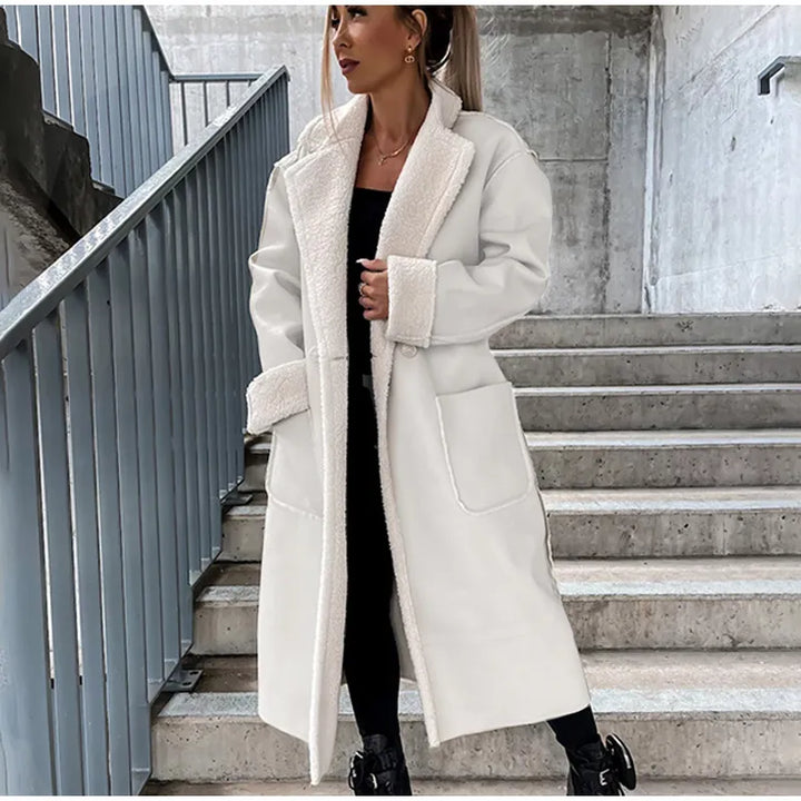 W&W Mode - Reverskragen mit Taschen Lederjacke