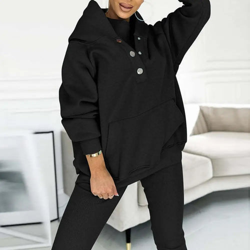W&W Mode | Zweiteilige Damen-Set mit Kapuzenpullover