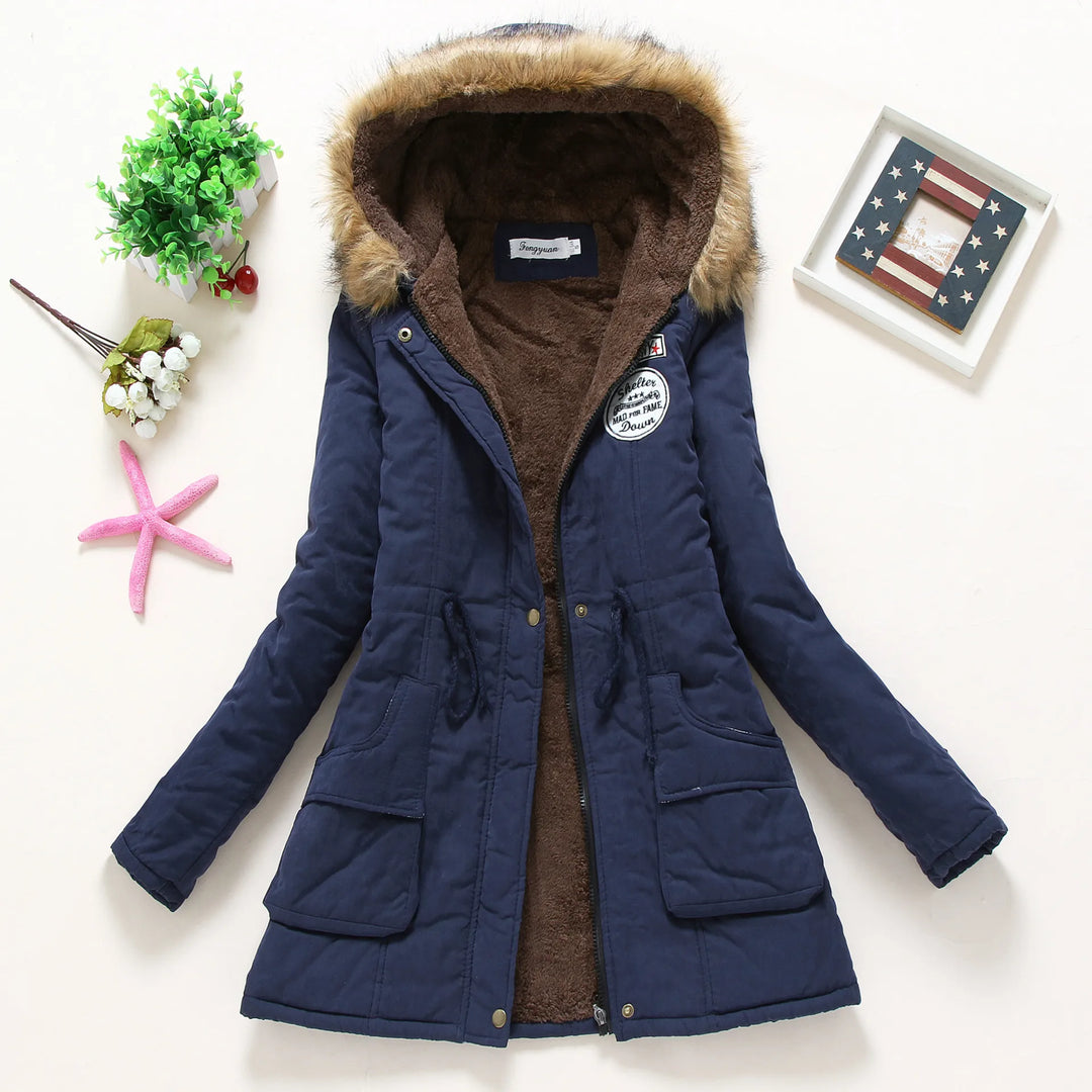 W&W Mode | Modische Winterjacke mit Kunstfellbesatz