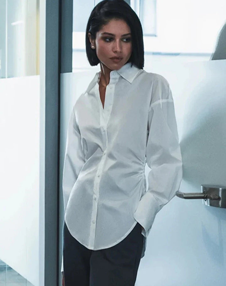 W&W Mode | taillierte Bluse mit langen Ärmeln