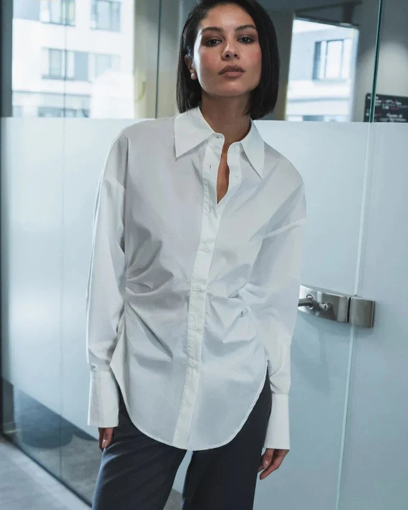 W&W Mode | taillierte Bluse mit langen Ärmeln