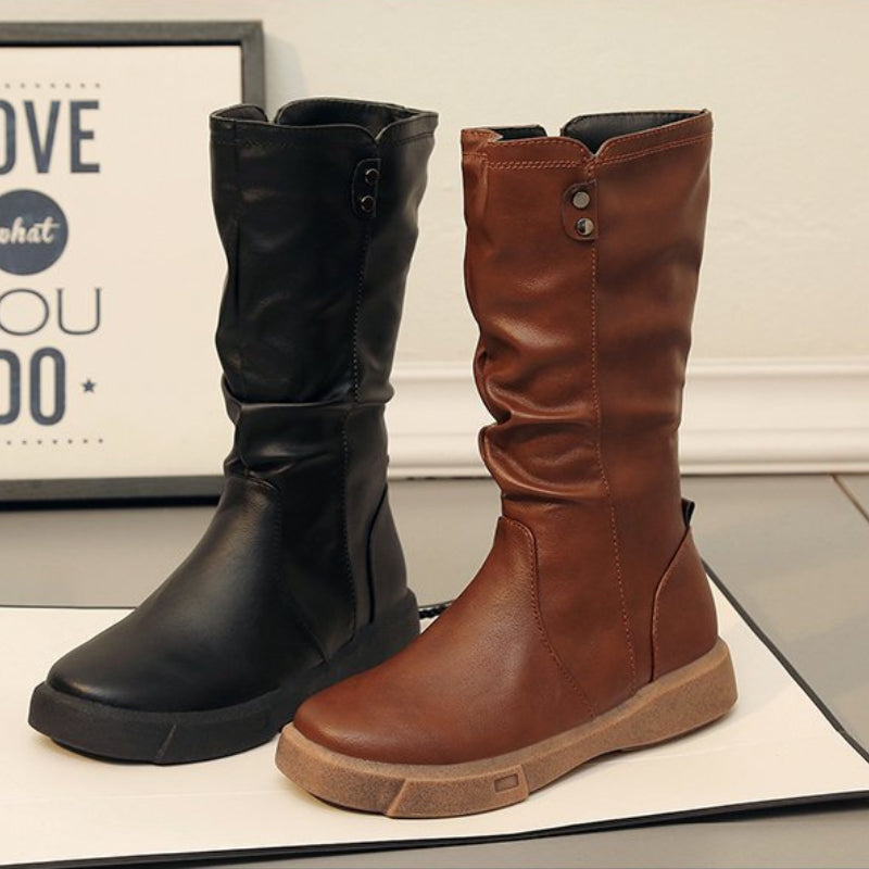 W&W Mode | Leder Winterstiefel 100% wasserdicht