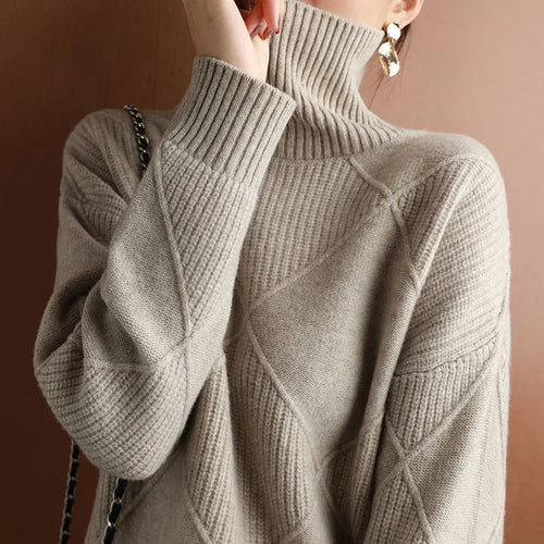 W&W Mode | ARGYLE ROLLNECK-PULLOVER