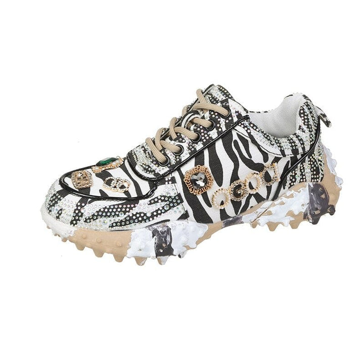 Damen Partyschuhe mit funkelnden Diamantdetails und gepolsterter Innensohle
