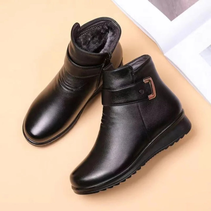 W&W Mode - Elegante Stiefelette mit Warmfutter