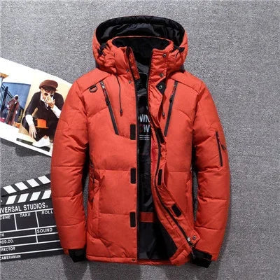 W&W Mode - Herren-Winterparka mit Kapuze - Warmer, winddichter Schneeparka für kalte Tage