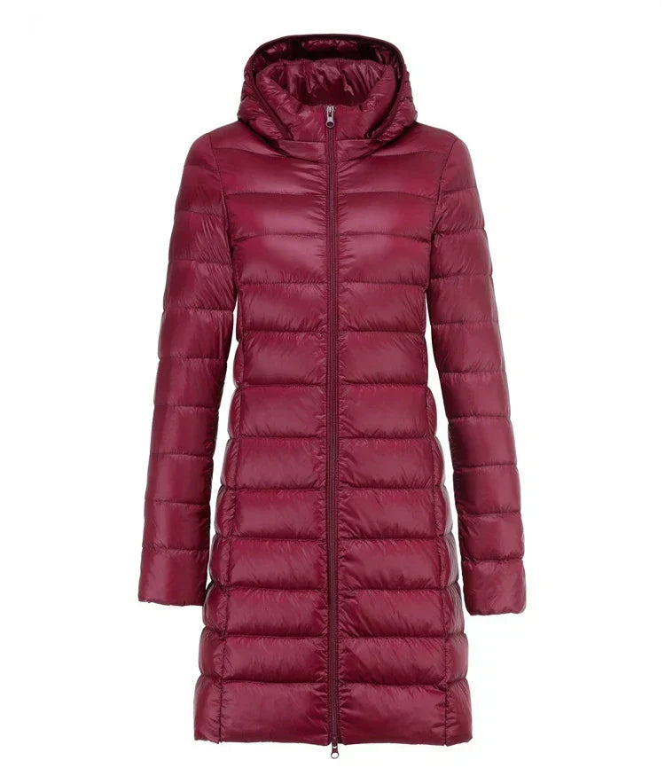 W&W Mode | Lange leichte Daunenjacke