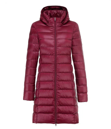 W&W Mode | Lange leichte Daunenjacke