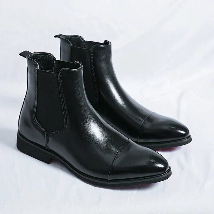 W&W Mode | Echtleder Chelsea-Stiefel