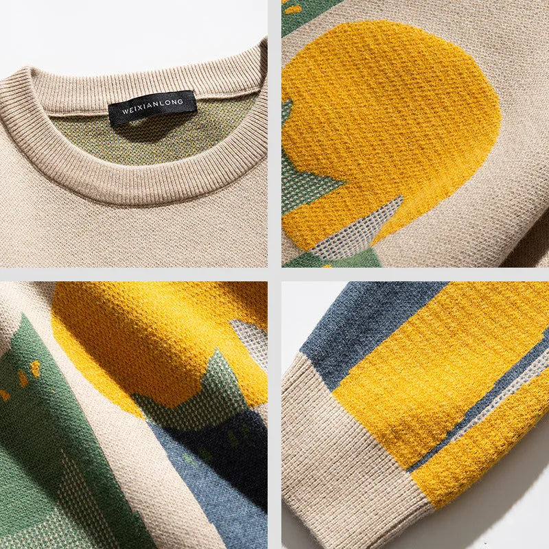 W&W Mode – Oversize Strickpullover, Lässige Passform
