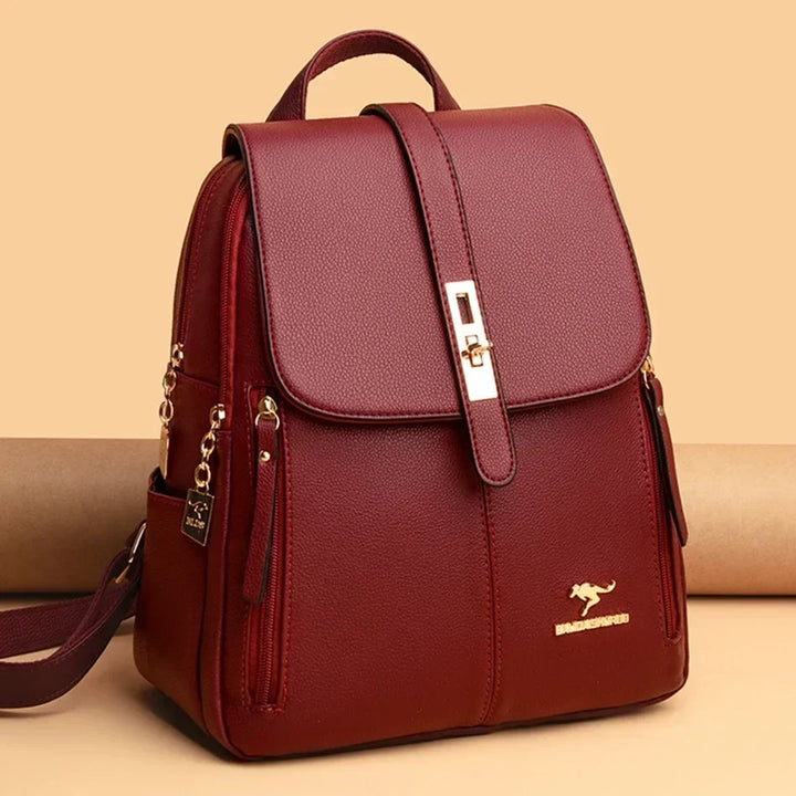 W&W Mode | Anti Diebstahl Lederrucksack Für Damen Mit Großem Fassungsvermögen