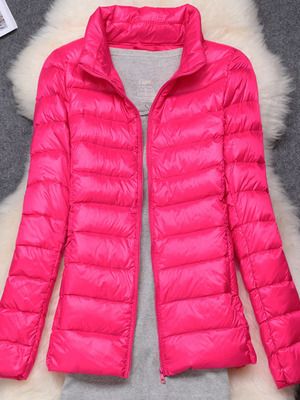 W&W Mode - Damen Ultraleichte Winddichte Daunenjacke