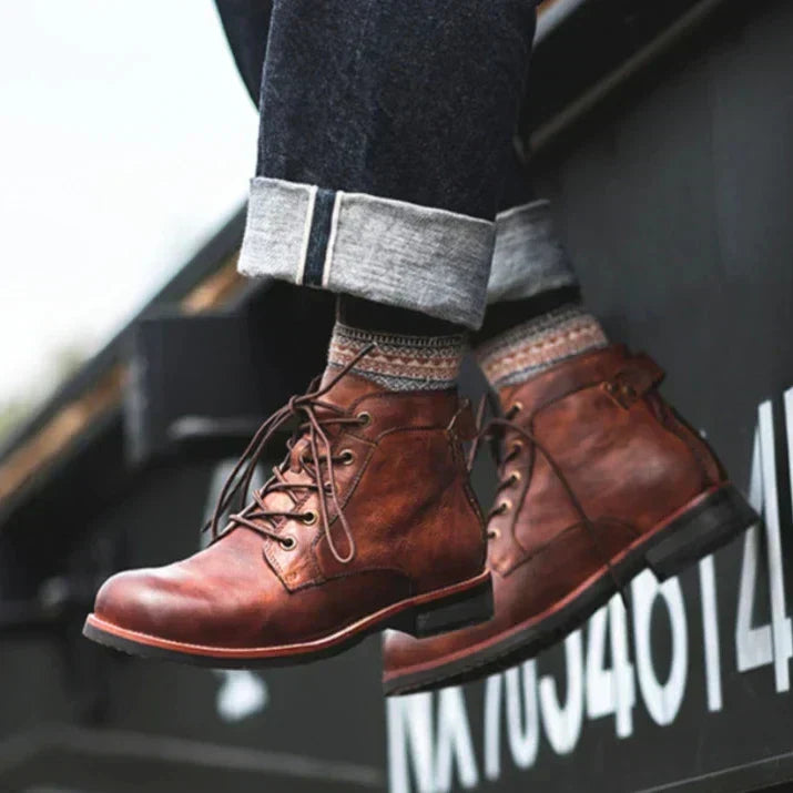 W&W Mode | Hohe Lederstiefel für Herren
