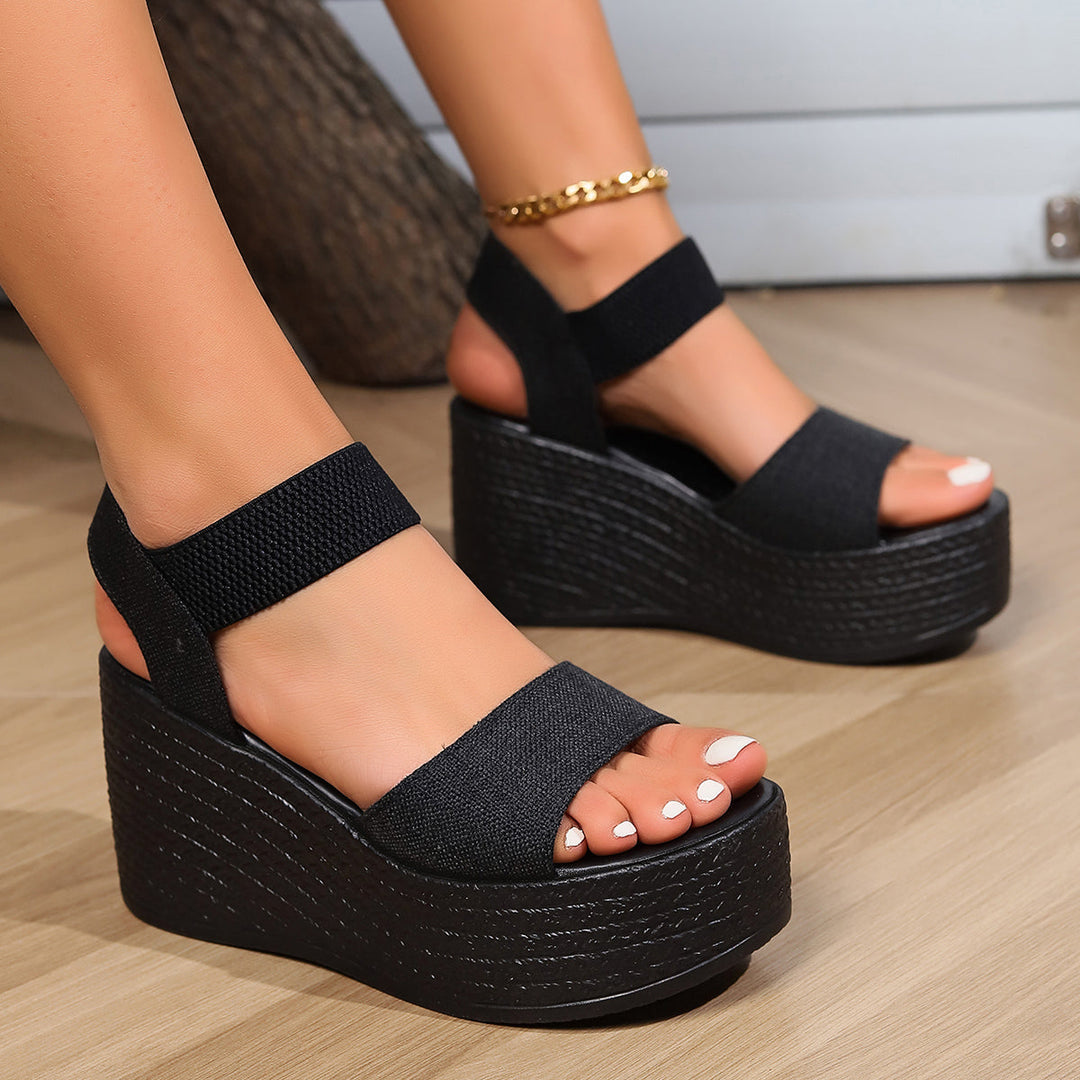 W&W Mode - Plateau Sandalen für Damen