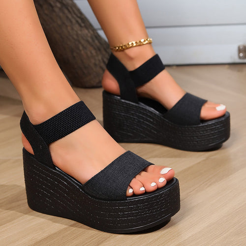 W&W Mode - Plateau Sandalen für Damen