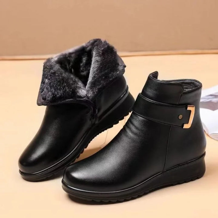 W&W Mode - Elegante Stiefelette mit Warmfutter