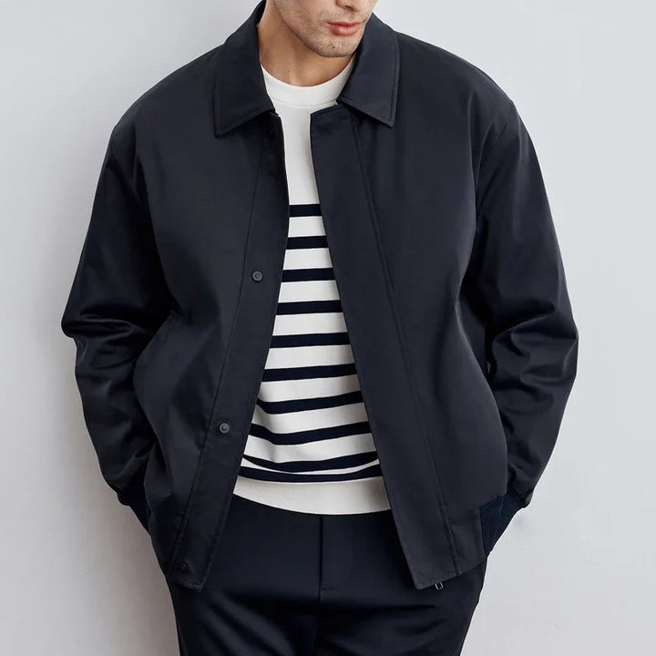W&W Mode | Herren-Blousonjacke Mit Reißverschluss Und Klassischem Kragen