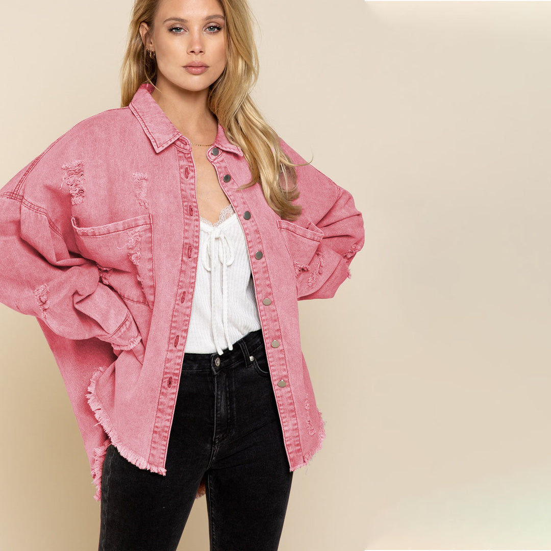 W&W Mode | Trendiges Denim-Jacke für Damen - Stilvoll und Vielseitig
