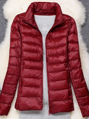 W&W Mode - Damen Ultraleichte Winddichte Daunenjacke