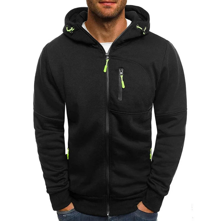 W&W Mode | Herren Kapuzenpullover mit Reißverschluss