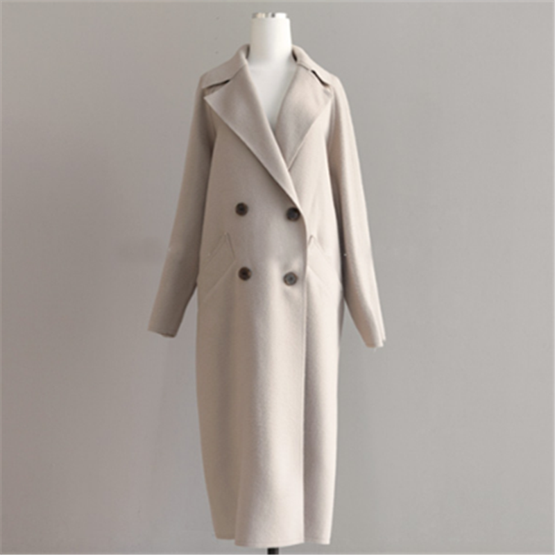 W&W Mode | Langer Wollmantel für Damen