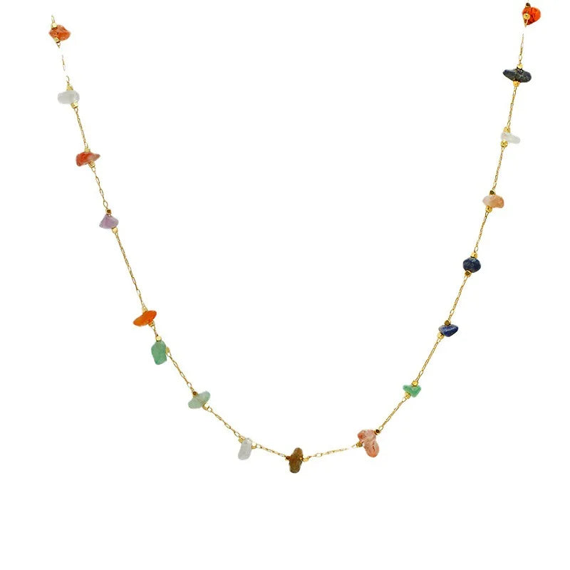 W&W Mode | Elegante Natur Edelstein Kette