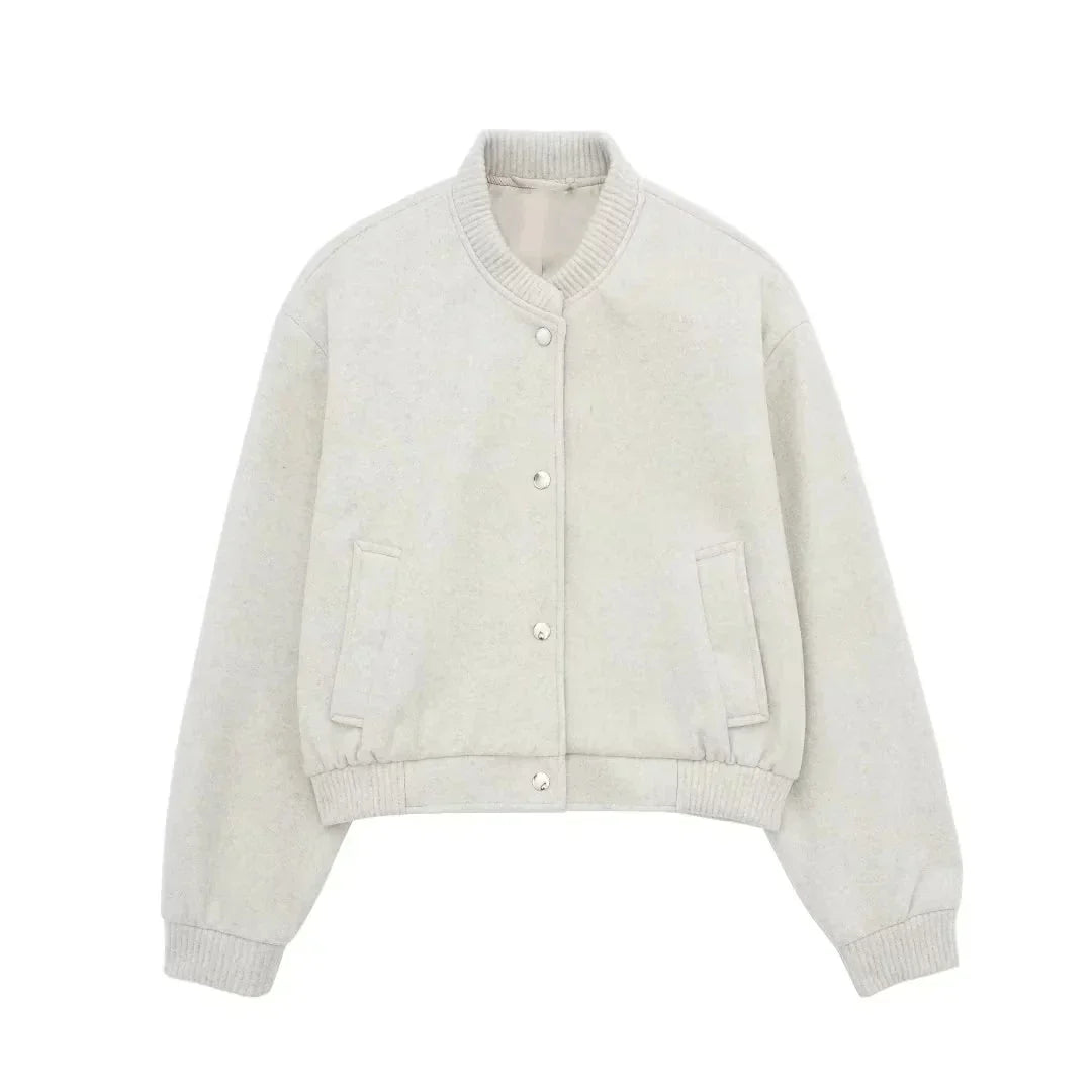 W&W Mode | Stilvolles Cropped Bomberjacke
