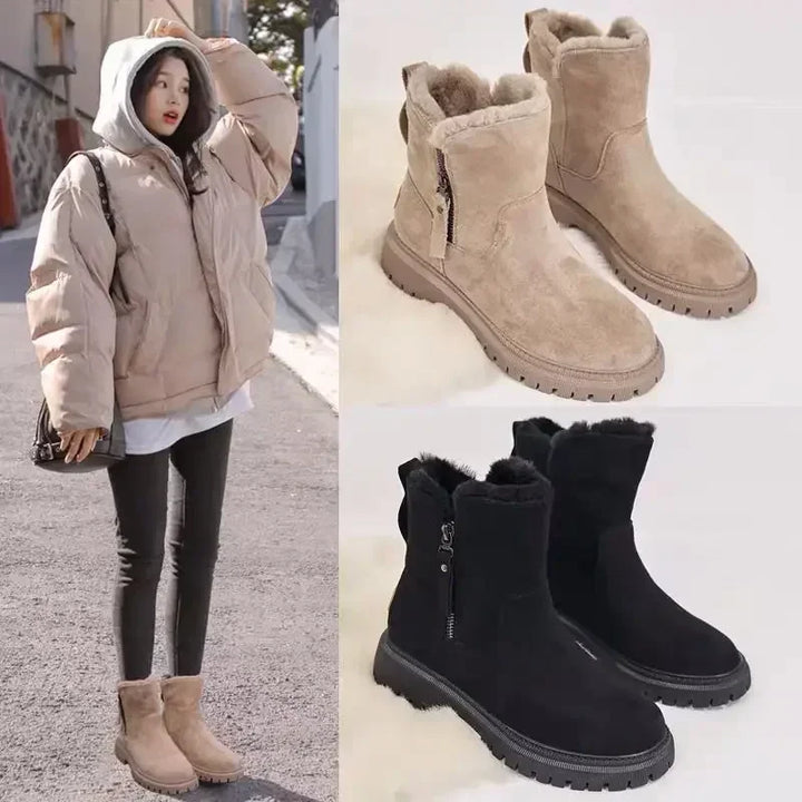 W&W Mode | Damen Schneestiefel mit Plüschfutter