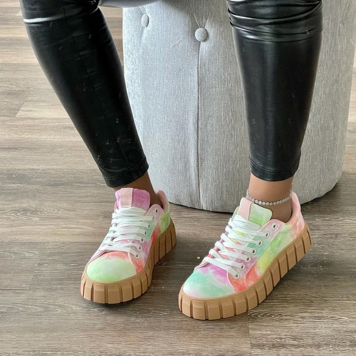 W&W Mode | Modische orthopädische Damen Sportschuhe mit dicker Sohle