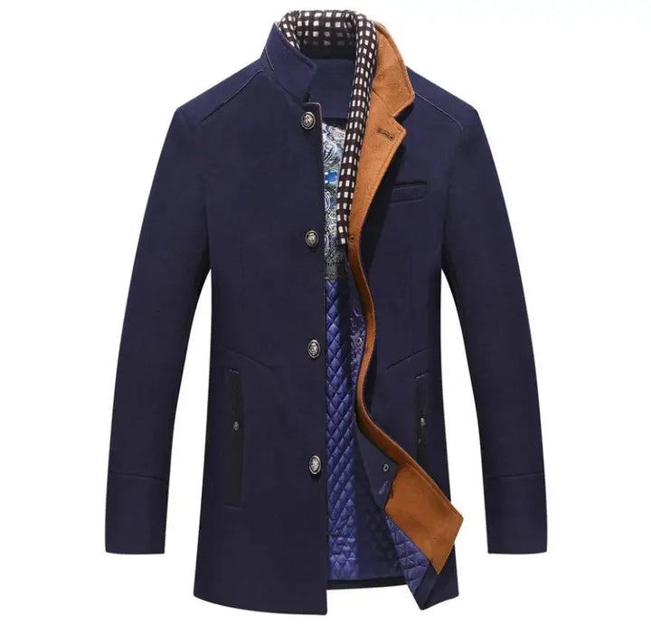 W&W Mode - Herren Wollmantel für Herbst/Winter