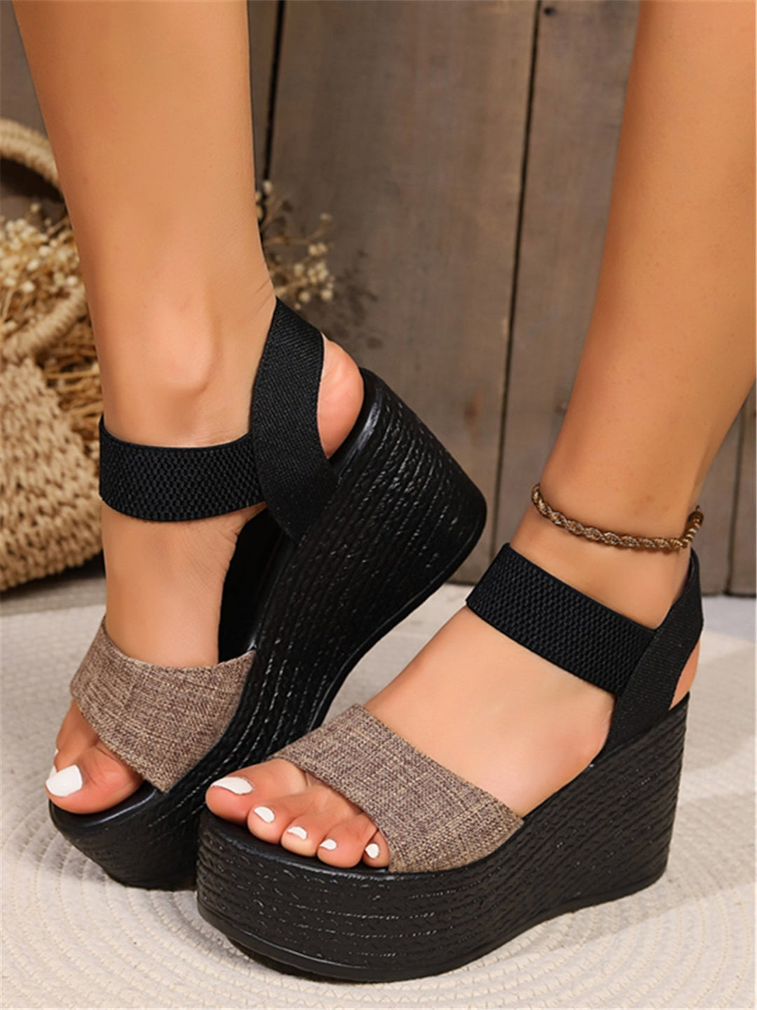 W&W Mode - Plateau Sandalen für Damen