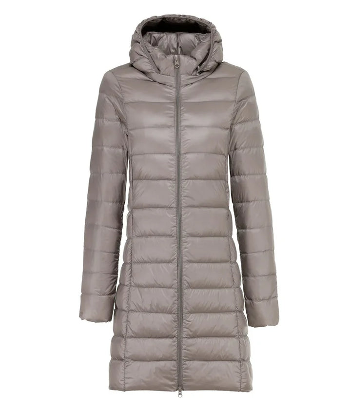 W&W Mode | Lange leichte Daunenjacke