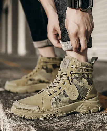 W&W Mode | Outdoor Stiefel Mit Tarnmuster Für Herren