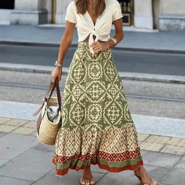 W&W Mode | Boho Print Maxi Rock für Damen