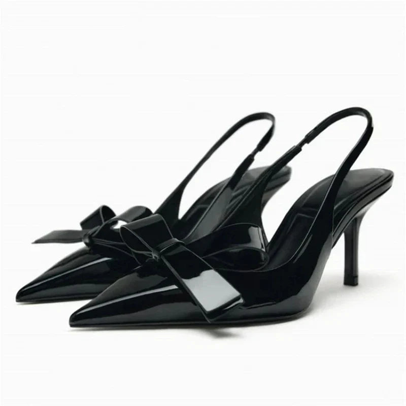 W&W Mode | Elegante High Heels Pumps Mit Schleife