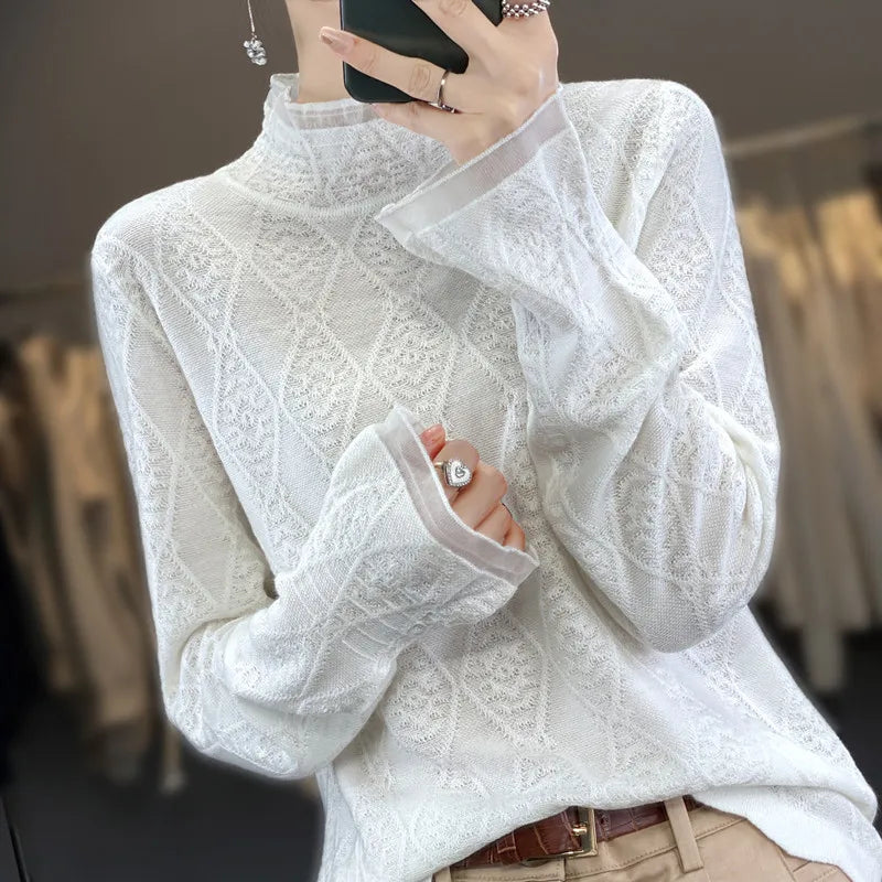W&W Mode | Kaschmirpullover mit Karomuster