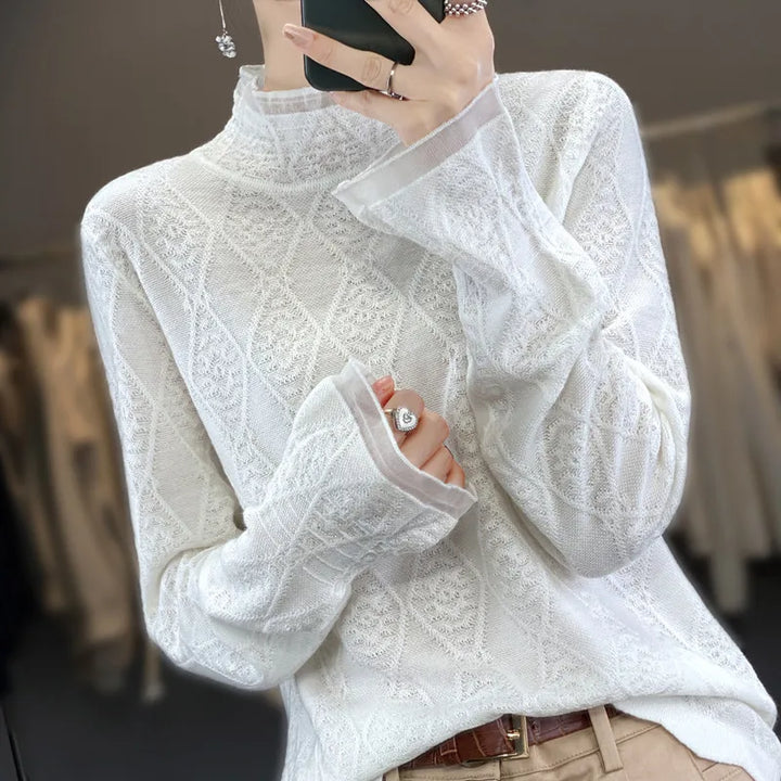 W&W Mode | Kaschmirpullover mit Karomuster