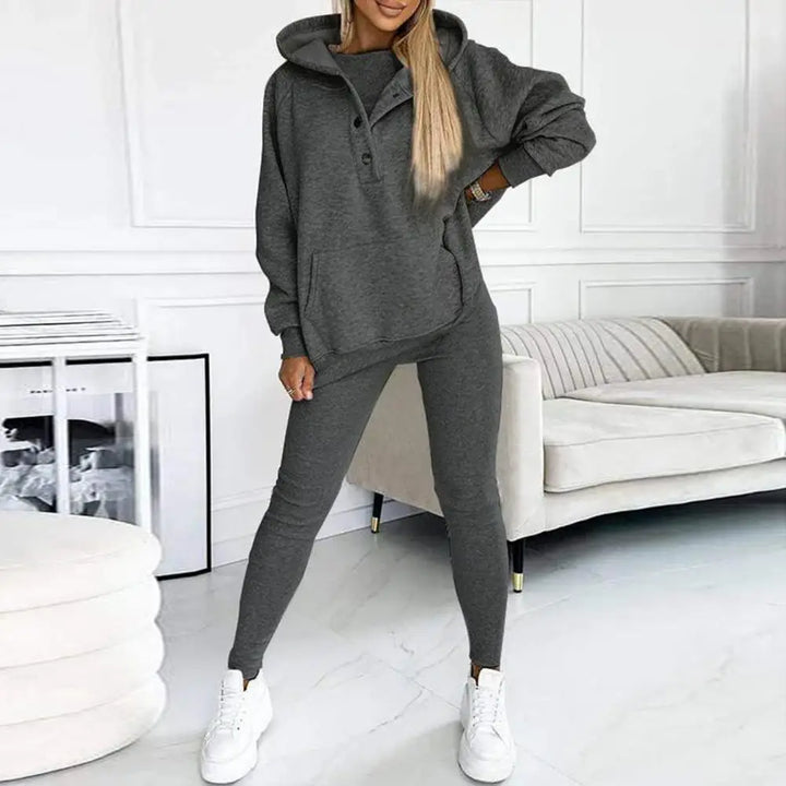 W&W Mode | Zweiteilige Damen-Set mit Kapuzenpullover
